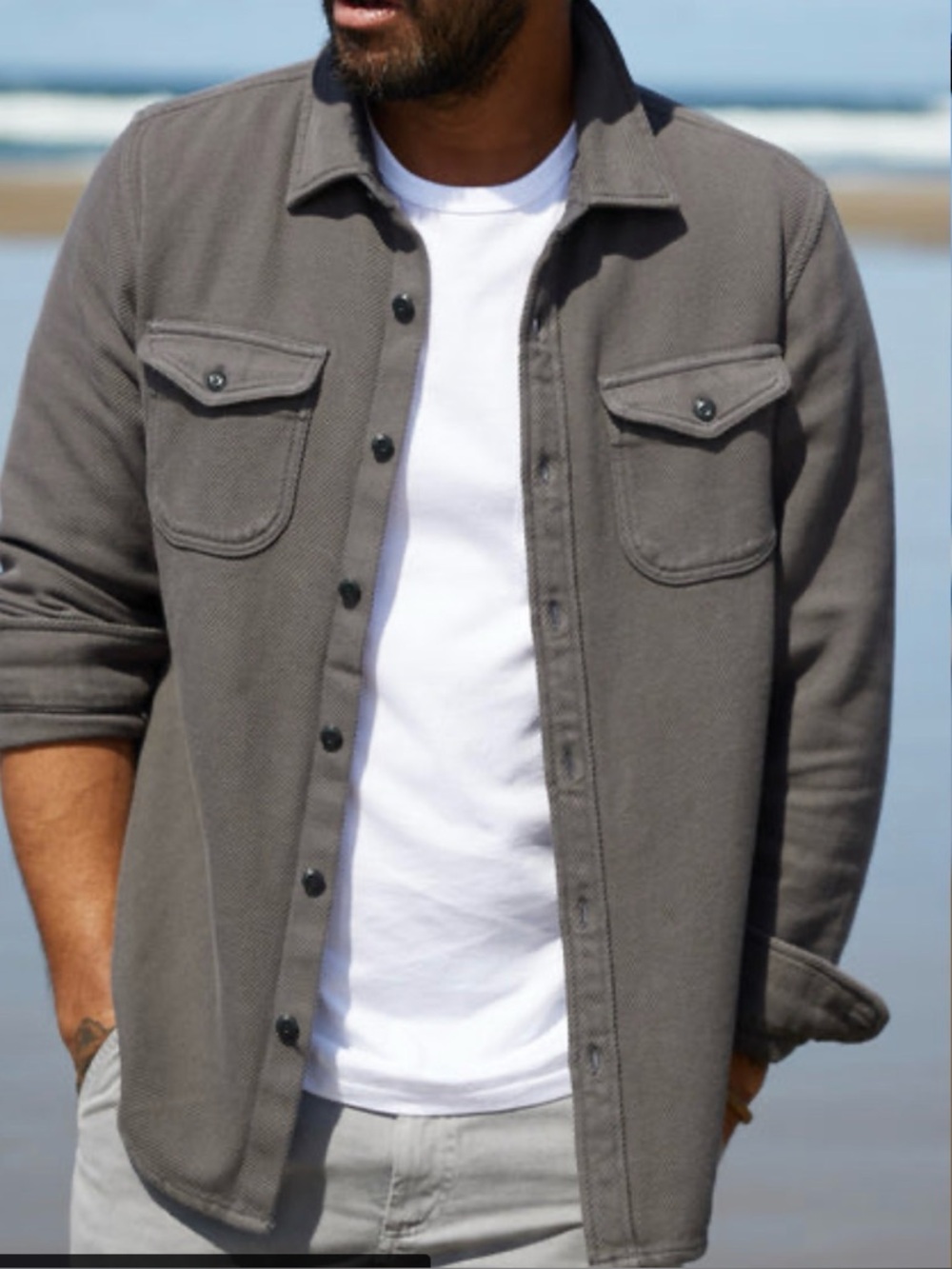 Outerknown Faded Black Chroma Blanket Shirt